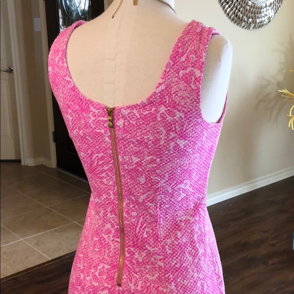 Lilly Pulitzer See Ya Later Dress Pink & White - Picture 4 of 5